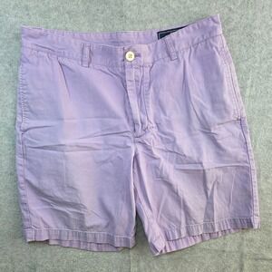 Vineyard Vines Mens Club Short Light Purple Lavender Cotton Twill Shorts Size 32